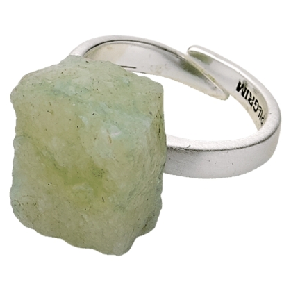 Green crystal ring